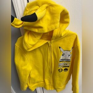 Pokemon Pikachu Yellow Kids Hoodie